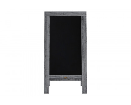 BLNK Canterbury Vintage Wooden A-Frame Magnetic Indoor-Outdoor Chalkboard Sign - Graywash