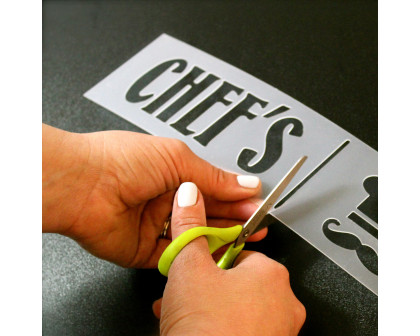 BLNK - Canterbury Reusable Restaurant Stencil Set Use with Dry Erase Markers