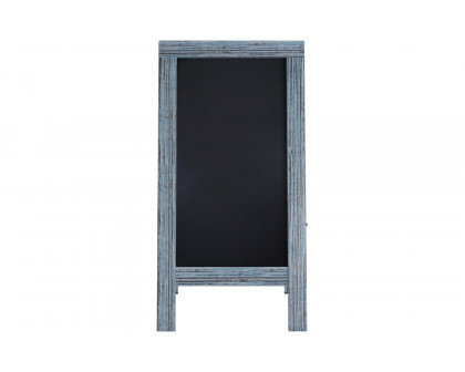 BLNK Canterbury Vintage Wooden A-Frame Magnetic Indoor-Outdoor Chalkboard Sign - Vintage Blue