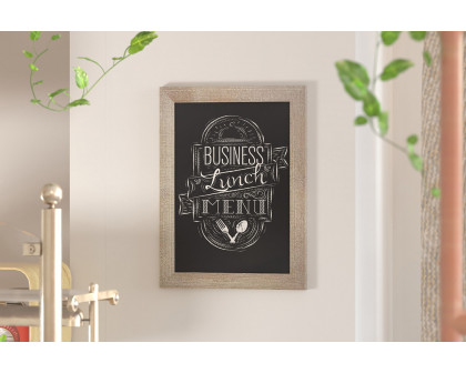 BLNK Canterbury Weathered Wall Mount Magnetic Chalkboard Sign with Eraser