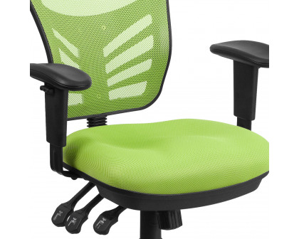 BLNK Nicholas Mid-Back Mesh Multifunction Executive Swivel Ergonomic Office Chair with Adjustable Arms - Green