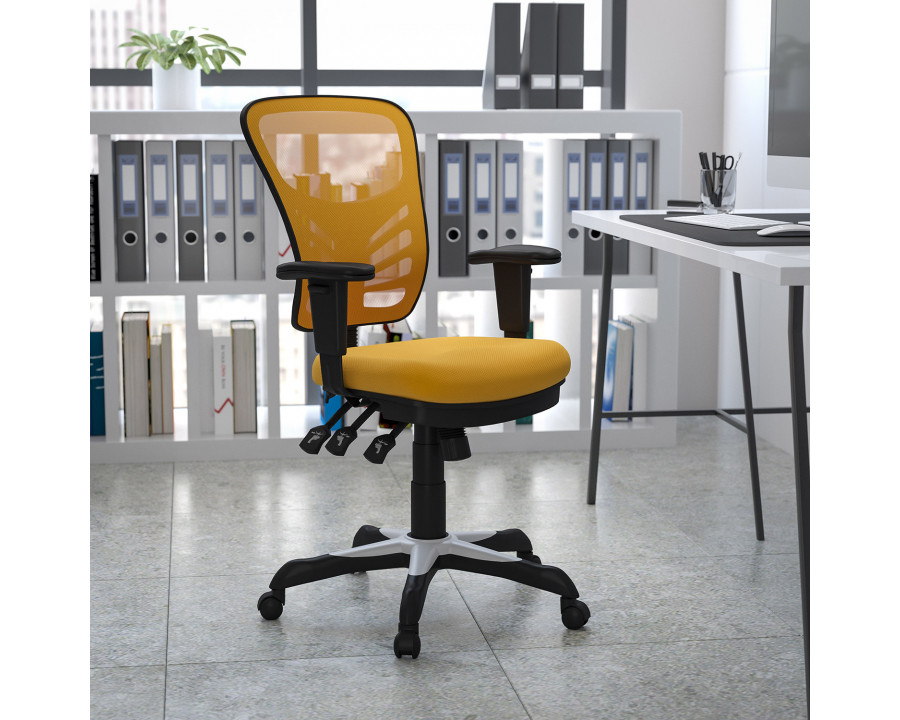 BLNK Nicholas Mid-Back Mesh Multifunction Executive Swivel Ergonomic Office Chair with Adjustable Arms