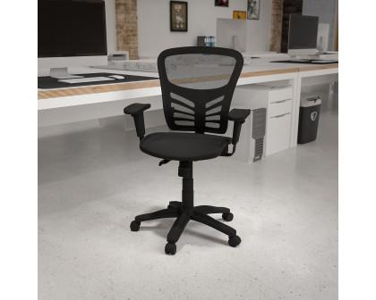 BLNK Nicholas Mid-Back Mesh Multifunction Executive Swivel Ergonomic Office Chair with Adjustable Arms