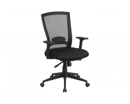 BLNK - Cleo Mid-Back Mesh Executive Swivel Ergonomic Office Chair with Back Angle Adjustment and Adjustable Arms