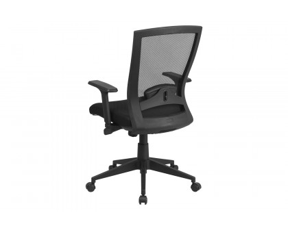 BLNK - Cleo Mid-Back Mesh Executive Swivel Ergonomic Office Chair with Back Angle Adjustment and Adjustable Arms