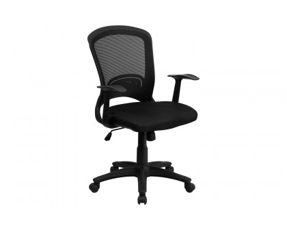 BLNK - Manny Mid-Back Designer Mesh Swivel Task Office Chair with Arms