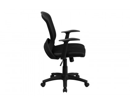 BLNK - Manny Mid-Back Designer Mesh Swivel Task Office Chair with Arms