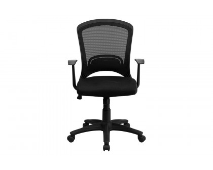 BLNK - Manny Mid-Back Designer Mesh Swivel Task Office Chair with Arms