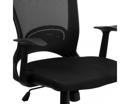 BLNK - Manny Mid-Back Designer Mesh Swivel Task Office Chair with Arms