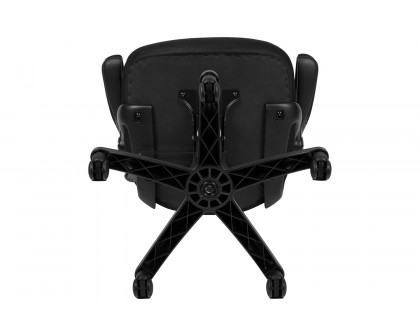 BLNK Porter High-Back Mesh Ergonomic Swivel Office Chair with Black Frame and Flip-up Arms - Black