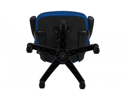 BLNK Porter High Back Blue Mesh Ergonomic Swivel Office Chair with Black Frame and Flip-up Arms