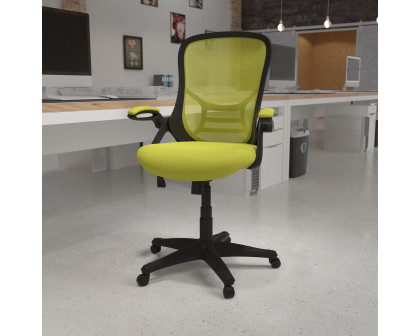 BLNK Porter High-Back Mesh Ergonomic Swivel Office Chair with Black Frame and Flip-up Arms