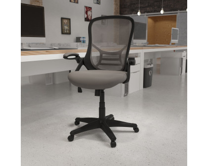 BLNK Porter High-Back Mesh Ergonomic Swivel Office Chair with Black Frame and Flip-up Arms