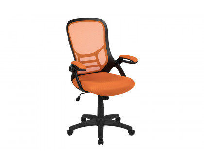 BLNK Porter High-Back Mesh Ergonomic Swivel Office Chair with Black Frame and Flip-up Arms