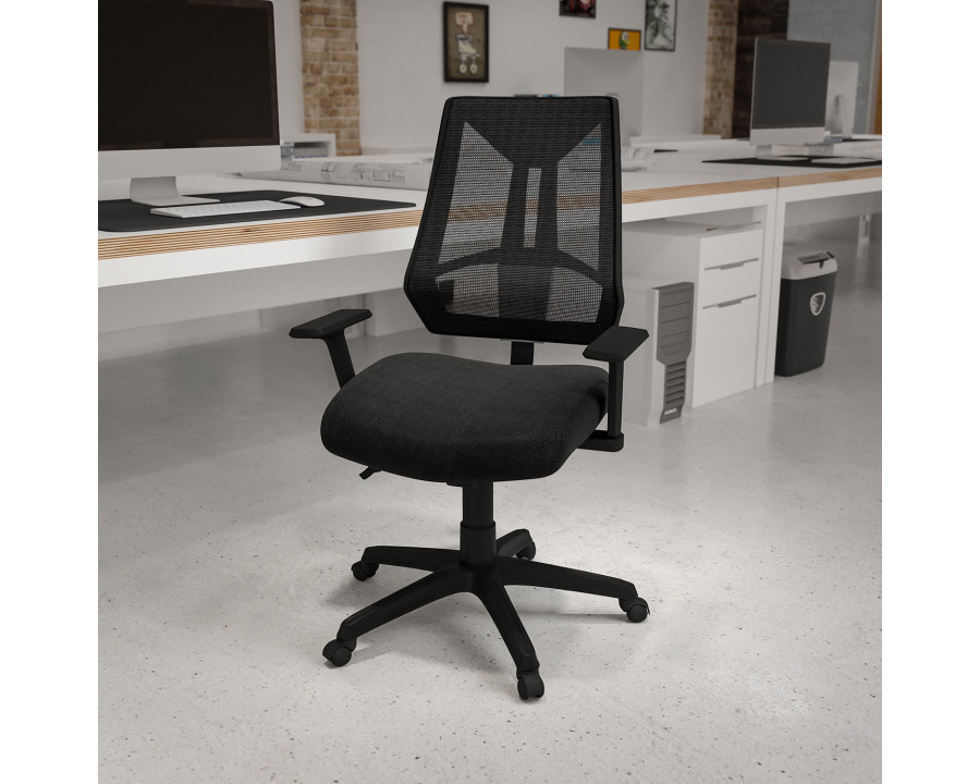 BLNK - Ivan High-Back Mesh Multifunction Swivel Ergonomic Task Office Chair with Adjustable Arms