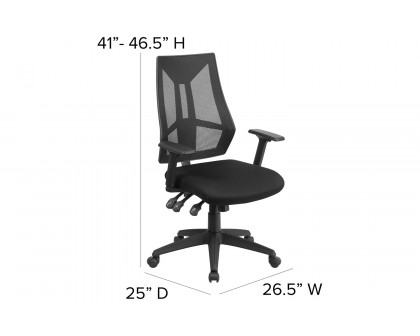 BLNK - Ivan High-Back Mesh Multifunction Swivel Ergonomic Task Office Chair with Adjustable Arms