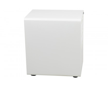 BLNK Wren Ergonomic 3-Drawer Mobile Locking Filing Cabinet with Anti-Tilt Mechanism and Letter-Legal Drawer - White