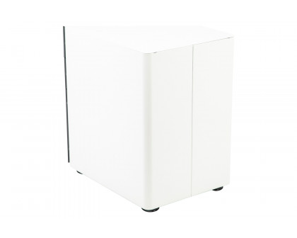 BLNK Warner 3-Drawer Mobile Locking Filing Cabinet with Anti-Tilt Mechanism and Letter-Legal Drawer - White/Charcoal