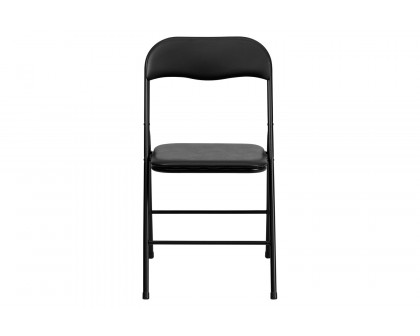 BLNK Madison Folding Card Table and Chair Set 5 Piece - Black