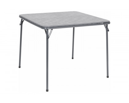 BLNK Madison Folding Card Table and Chair Set 5 Piece - Gray