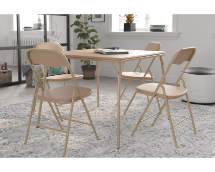 BLNK Madison Folding Card Table and Chair Set 5 Piece