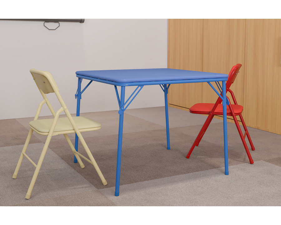 BLNK Mindy Kids Folding Table and Chair Set 3 Piece - Colorful