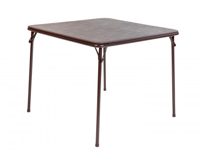 BLNK Madelyn Folding Card Table - Brown