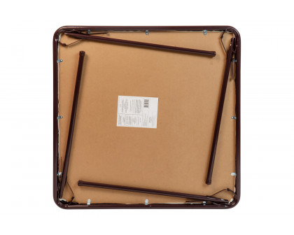 BLNK Madelyn Folding Card Table - Brown