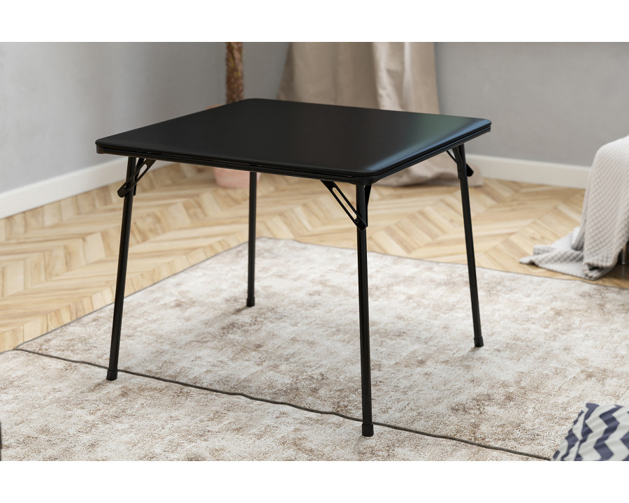 BLNK Madelyn Folding Card Table - Black