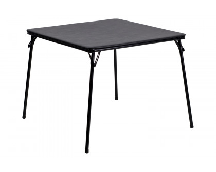 BLNK Madelyn Folding Card Table - Black