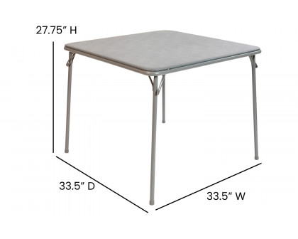 BLNK Madelyn Folding Card Table - Gray