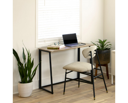 BLNK - Walker Small Rustic Natural Folding Computer Desk