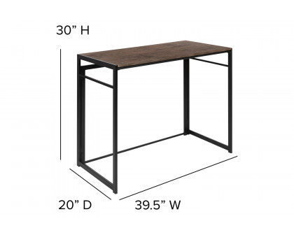 BLNK - Walker Rustic Folding Computer Desk