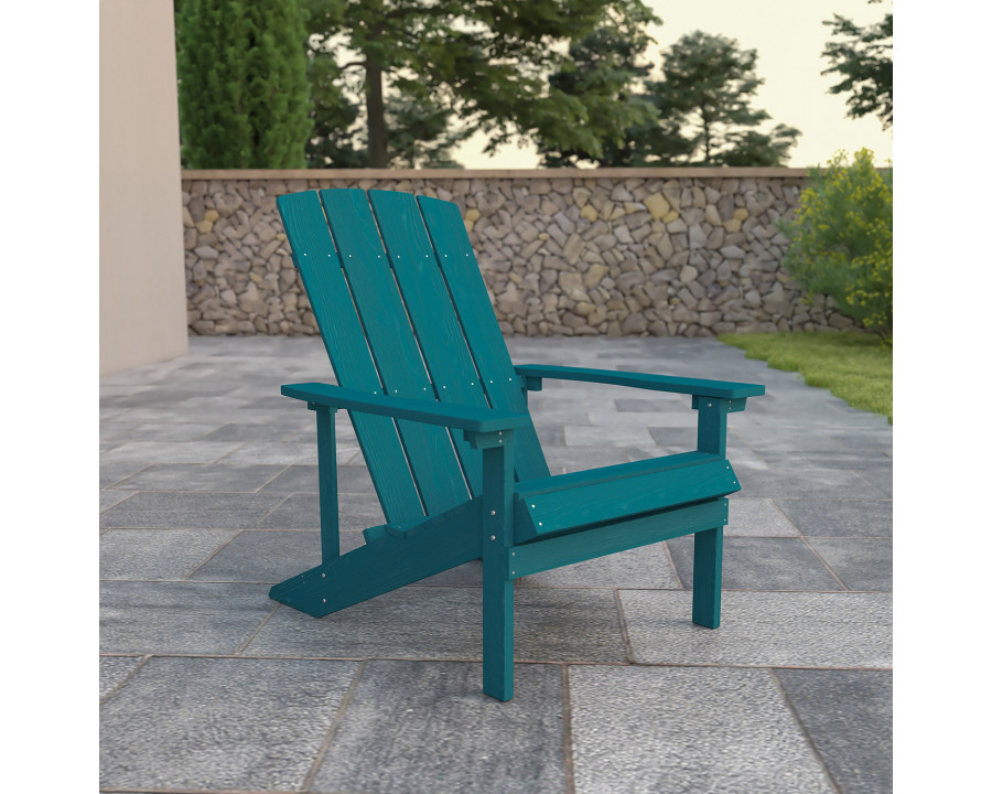 BLNK Charlestown Commercial All-Weather Poly Resin Wood Adirondack Chair - Sea Foam