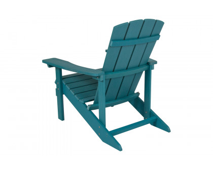 BLNK Charlestown Commercial All-Weather Poly Resin Wood Adirondack Chair - Sea Foam