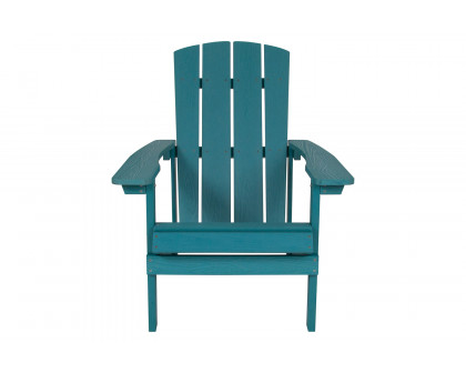 BLNK Charlestown Commercial All-Weather Poly Resin Wood Adirondack Chair - Sea Foam