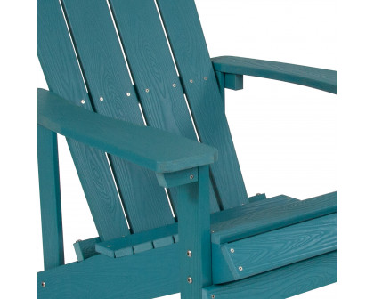 BLNK Charlestown Commercial All-Weather Poly Resin Wood Adirondack Chair - Sea Foam