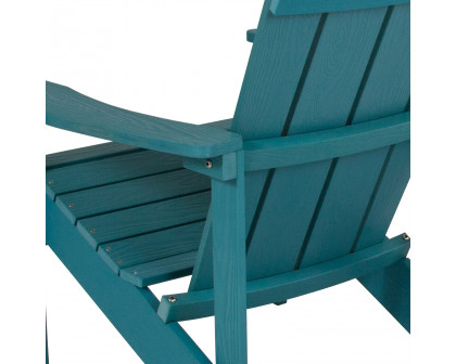 BLNK Charlestown Commercial All-Weather Poly Resin Wood Adirondack Chair - Sea Foam