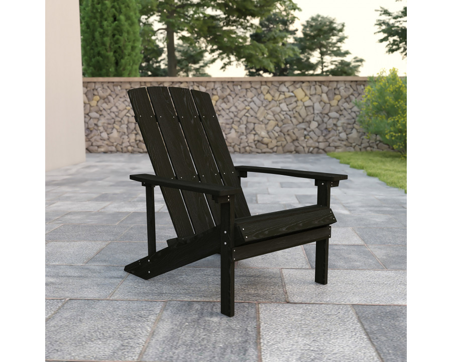 BLNK Charlestown Commercial All-Weather Poly Resin Wood Adirondack Chair - Slate Gray