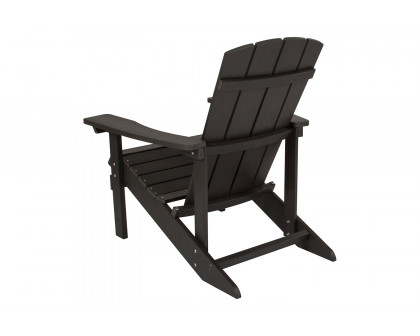 BLNK Charlestown Commercial All-Weather Poly Resin Wood Adirondack Chair - Slate Gray