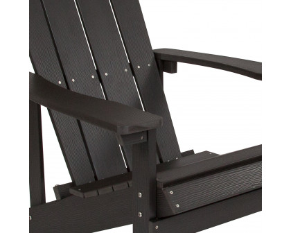 BLNK Charlestown Commercial All-Weather Poly Resin Wood Adirondack Chair - Slate Gray