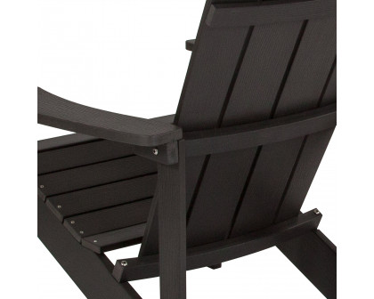 BLNK Charlestown Commercial All-Weather Poly Resin Wood Adirondack Chair - Slate Gray