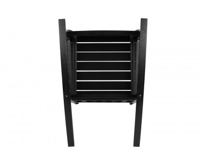 BLNK™ Winston Poly Resin All-Weather Rocking Chair - Black