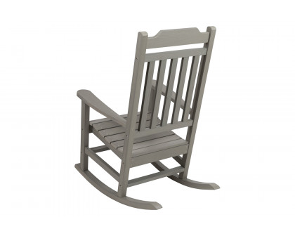 BLNK Winston Poly Resin All-Weather Rocking Chair - Gray