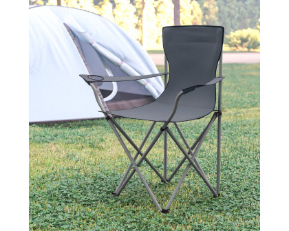 BLNK Quad Folding Camping and Sports Chair with Armrest Cupholder