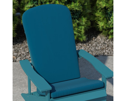 BLNK Charlestown All-Weather Indoor-Outdoor High Back Adirondack Chair Cushions Set of 2 - Teal