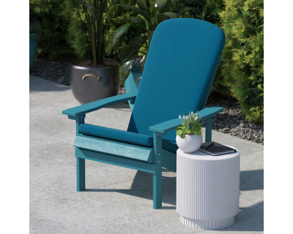 BLNK Charlestown All-Weather Indoor-Outdoor High Back Adirondack Chair Cushions Set of 2 - Teal