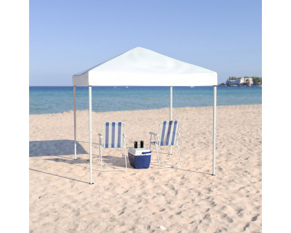 BLNK Harris Outdoor Pop Up Event Slanted Leg Canopy Tent with Carry Bag