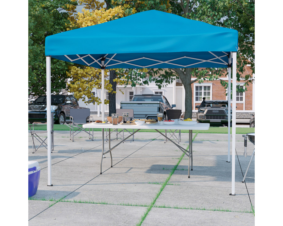 BLNK Otis Tailgate Tent Set with Carry Bag - Blue, 8'W x 8'L