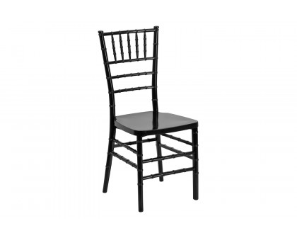 BLNK HERCULES PREMIUM Series Resin Stacking Chiavari Chair - Black